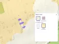 Mapa działki z wymiarami i powierzchnią. Kliknij "Działki", by sprawdzić, czy działka należy do gminy.