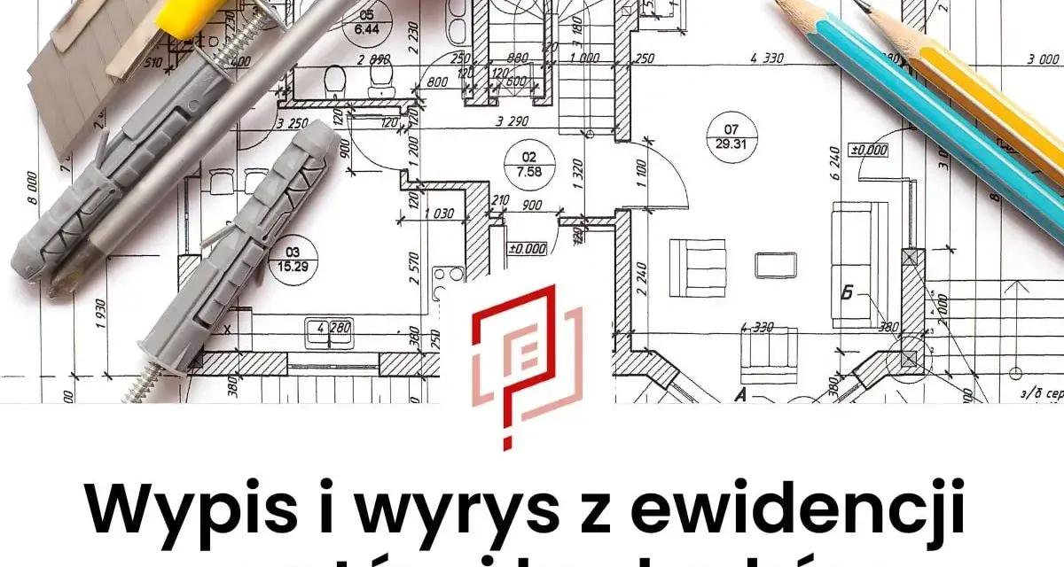 Narzędzia budowlane na planie architektonicznym. Dowiedz się, ile jest ważny wypis z rejestru gruntów.
