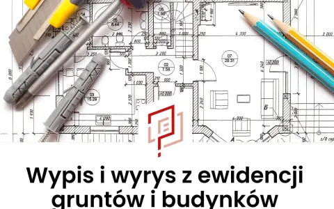 Narzędzia budowlane na planie architektonicznym. Dowiedz się, ile jest ważny wypis z rejestru gruntów.