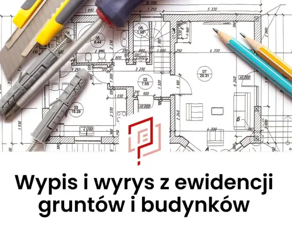Narzędzia budowlane na planie architektonicznym. Dowiedz się, ile jest ważny wypis z rejestru gruntów.